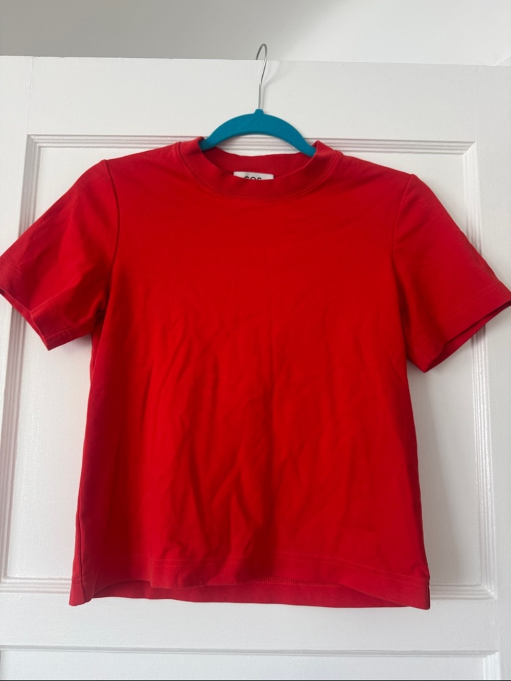 COS Classic Red Crewneck Tee